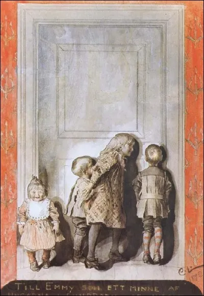 Carl Larsson a dessiné ici avec humour et pertinence une jolie oeuvre, qui porte le titre évident de... ?