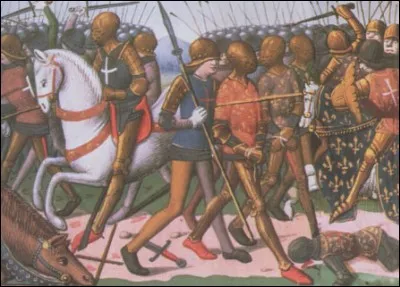 Quelle est cette bataille, où, le 25 octobre de la même année, la chevalerie française est mise en déroute par des soldats anglais ?