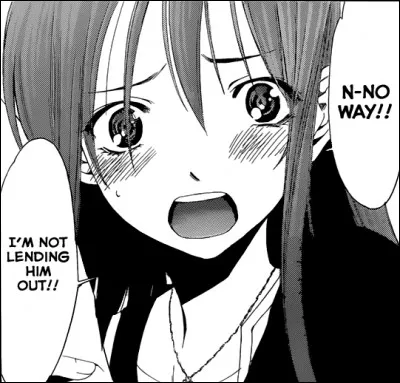 Si une fille parle à ton crush et qu'elle lui touche les cheveux, que fais-tu ?