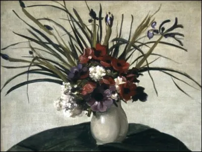 Qui a peint "Anémones dans un vase" ?