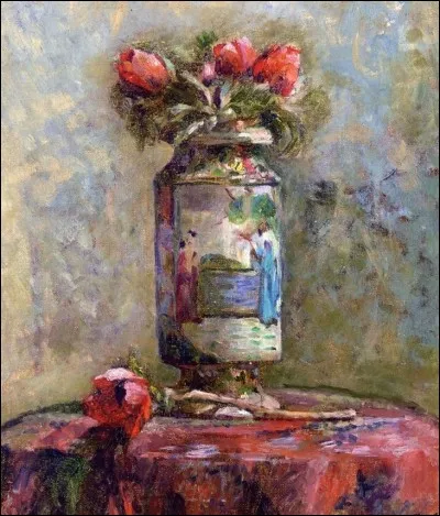 Qui a peint "Anémones dans un vase chinois" ?