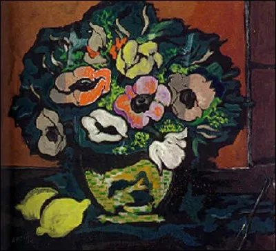 Qui a peint "Anémones et deux citrons" ?