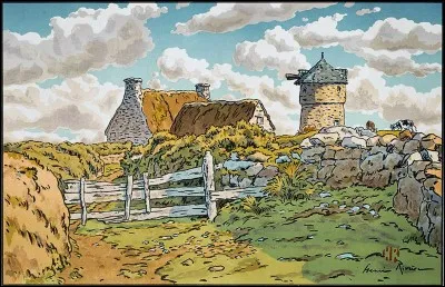 Cette oeuvre est extraite de la série "Le Beau Pays de Bretagne", qui en est le créateur ?