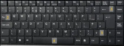Sur ce clavier la touche "Espace" a quel numéro ?
