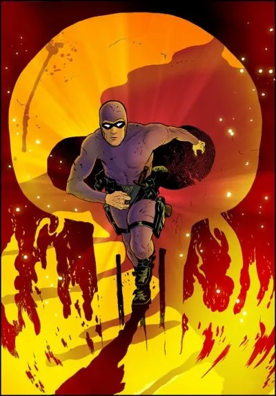 En version française, connaissez-vous le nom de ce justicier masqué à la tenue violette, célèbre personnage de comics apparu en 1936 ?