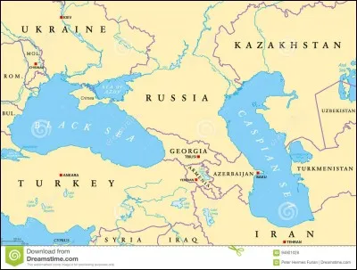 La mer Caspienne est l'endroit le plus bas de la Terre.