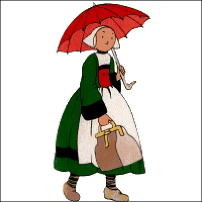 Ce personnage sans bouche avec le tablier d'une bonne, est apparu en 1905 ! Il est un peu le précurseur de la BD moderne. D'après le Larousse, elle est brave et un peu étourdie.
Un timbre postal a été émis pour son centenaire.