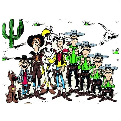 Voici certains personnages parmi les plus connus : Rantanplan, Billy The Kid, Calamity Jane et, le meilleur joueur d'échec du groupe, Jolly Jumper. Avec quel cowboy sont-ils en relation ?

Indice, il tire plus vite que son ombre !