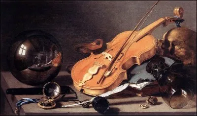 De qui reconnaissez-vous la patte dans cette vanité dite au violon et bille de verre ?