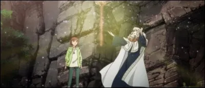 Qui Chise voit-elle dans sa vision lorsqu'elle touche son bâton de mage finalisé pour la première fois ?