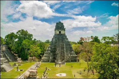 Situé au nord du Guatemala, ce site de la civilisation maya précolombienne fait aussi partie de ceux qui sont protégés par l'Unesco.
Là aussi, seulement une fraction a été explorée.
Il y a là 6 grandes pyramides à degrés : l'illustration montre celle du temple du grand jaguar surplombée par une crête faîtière qu'on dit purement décorative.