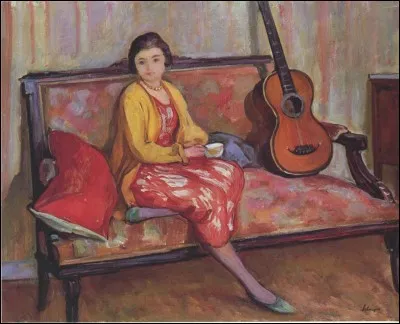 Qui a peint sa fille avec guitare ?