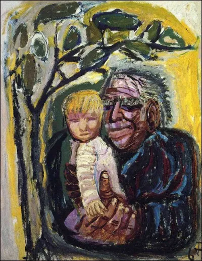 C'est son autoportrait avec sa fille :