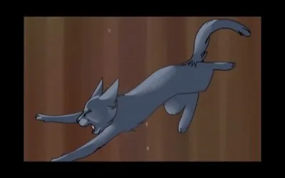 Étoile Bleue rejoint le Clan des Étoiles, elle aussi, en sauvant son lieutenant, Cur de Feu, bien des lunes plus tard. Elle perd sa dernière vie donnée par...