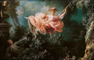 Quel peintre rococo a peint le tableau "Les Hasards heureux de l'escarpolette" ?