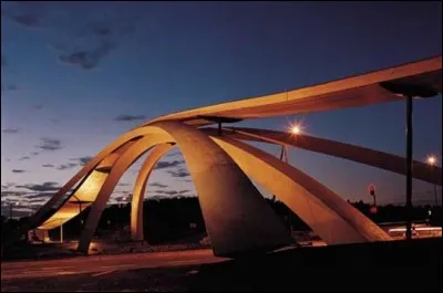 Dans quel pays est &eacute;rig&eacute; le pont en bois lamell&eacute;-coll&eacute; L&eacute;onard de Vinci ?