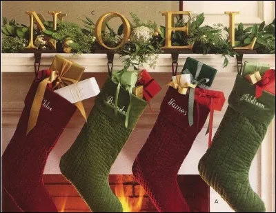 Je suis attaché/e à une cheminée et on y trouve des chocolats. Que suis-je ?