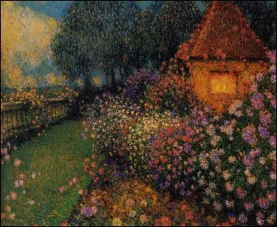 Qui a peint ce pavillon dans la roseraie ?