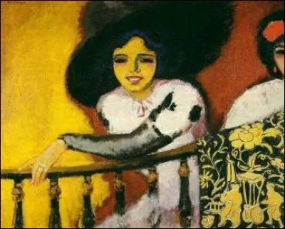 Qui est le peintre de la femme à la balustrade ?