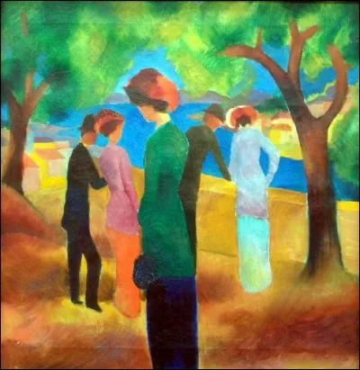 Qui a représenté la dame au manteau vert ?