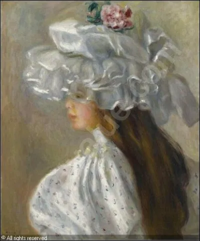 Qui a peint "Femme au chapeau blanc" ?