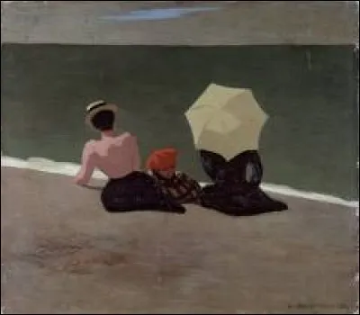 Qui est le peintre de "La plage de Dieppe" ?