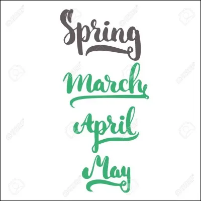 Comment dit-on "mars, avril, mai" ?