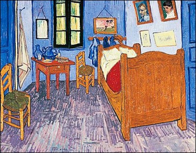Quel peintre a représenté ainsi sa chambre à coucher ?