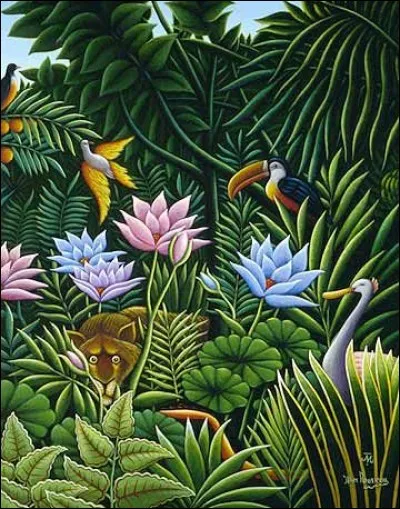 C'est la jungle vue par quel peintre naïf-primitif ?