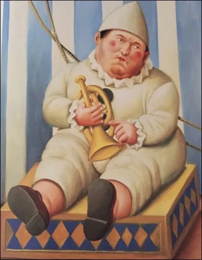 Un gros Pierrot le clown ! Quel artiste aimant les personnages aux formes généreuses a réalisé ce tableau ?