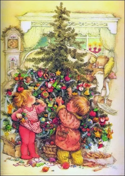 Que décorent les enfants ?