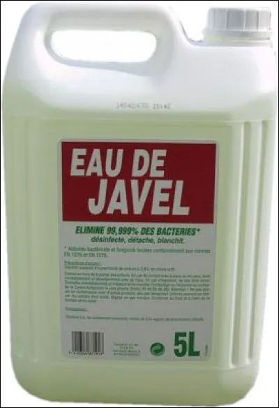 Quelle est la dénomination scientifique de l'eau de Javel ?