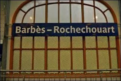 Quelle ligne de m&eacute;tro dessert la station Barb&egrave;s - Rochechouart ?