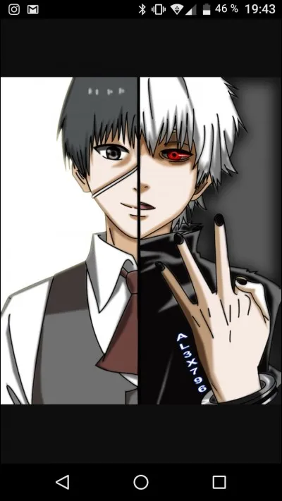 Pourquoi Ken kaneki porte-t-il un cache il ?