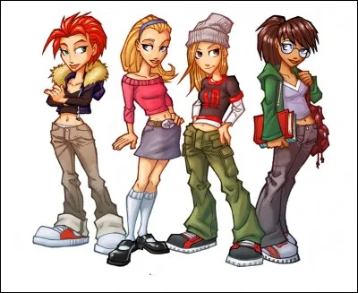 Comment s'appellent-elles ? (Les noms sont dans l'ordre de la position des personnages sur la photo.)