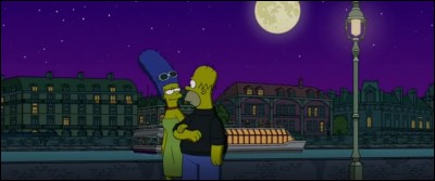 Homer et Marge font une promenade romantique sur les berges du fleuve. Comment s'appelle le cours d'eau qui coule à Paris ?