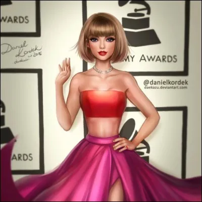 Et voilà, c'est fini ! Taylor Swift vous salue. Vous qui connaissez "Blank Space", quelle est la couleur du cheval ?