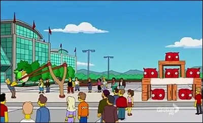 Nous pouvons voir une parodie de Angry Birds ! C'est un jeu qui est apparu sur le devant de la Convention E4. Comment s'appelle ce jeu ?