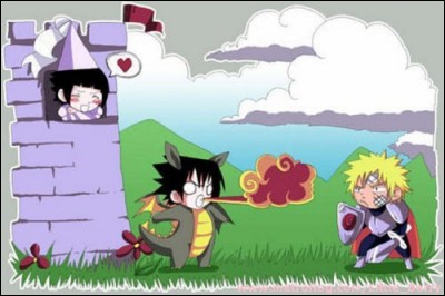 Naruto à la rescousse ! Qui joue le rôle de la princesse prisonnière sur cette image ?