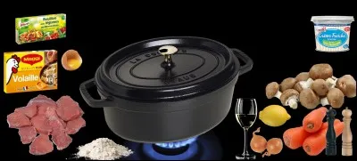 Quel plat a été réalisé avec ces ingrédients ?