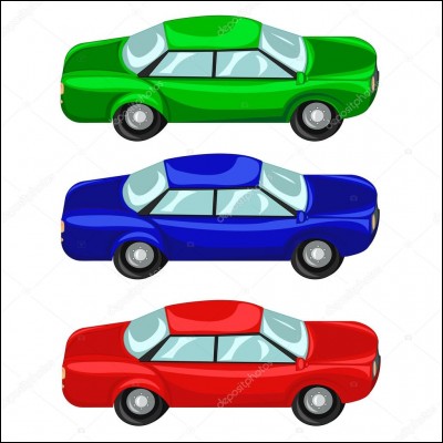 Il y a 5 voitures rouges et 2 voitures bleues. Combien de voitures y a-t-il en tout ?