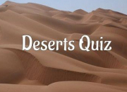 Quiz Culture autour du désert