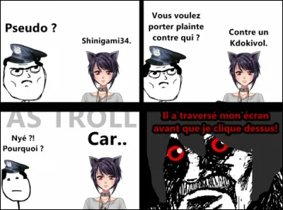 Un Kdokivol traverse ton &eacute;cran sans que tu aies le temps de cliquer dessus.