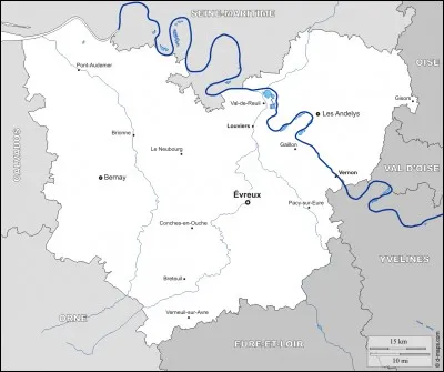 Allons en Normandie ; quel cours d'eau ne coule pas dans l'Eure ?