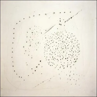 Encore un cauchemar ou pas. Encore un scandale ou non. Encore une arnaque ou nullement. Mais on parle d'art informel. De quel fondateur du spatialisme, né en Argentine, est cette représentation ?