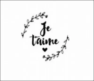 Te dit-il souvent qu'il t'aime ?