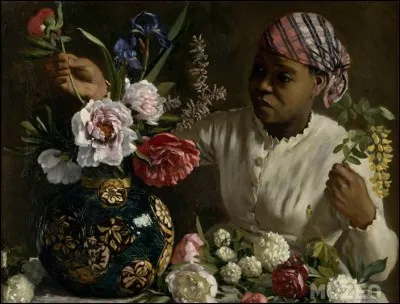 Qui a peint "Négresse aux pivoines" ?