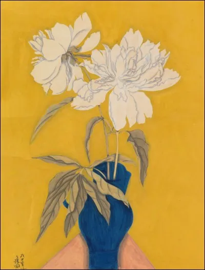 Qui a peint "Les pivoines blanches" ?