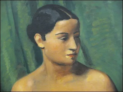 Terminez ce titre de Derain : " Nu devant un rideau ..... " :