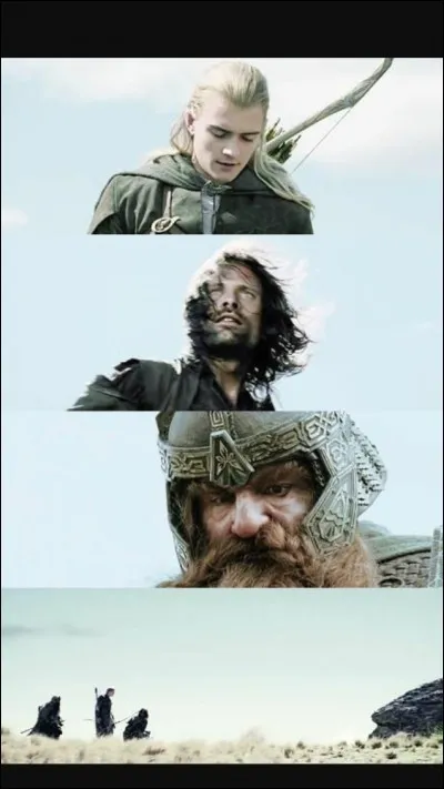 Sur combien de lieux "les trois chasseurs" suivent-ils les Orques ?